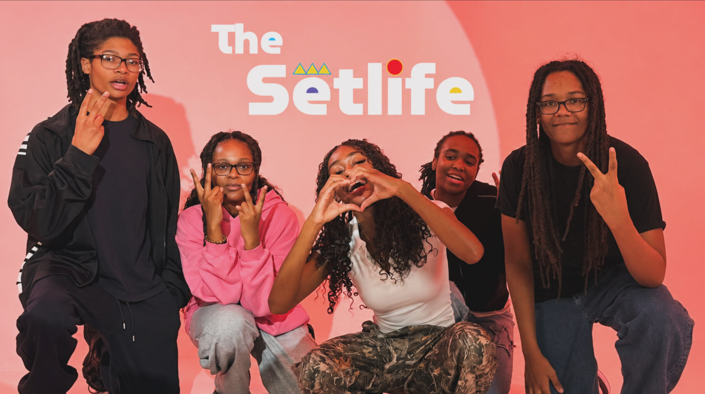 Setlife participants take a group photo for the program’s first script reading and rehearsal.